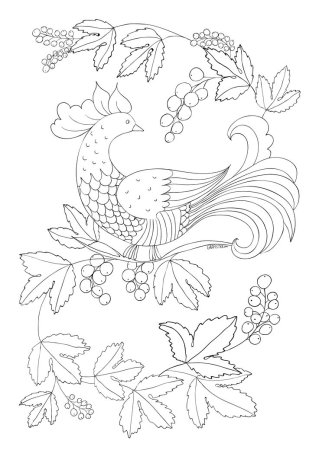 Петриковская роспись раскраска