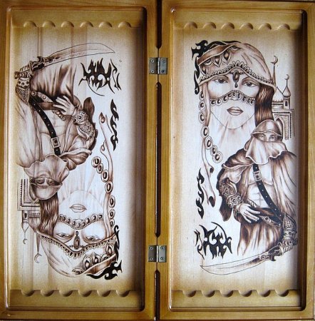 Трафарет для нард внутри