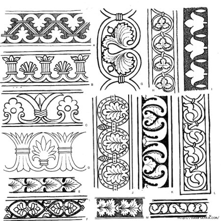 Древний Рим орнамент растительный