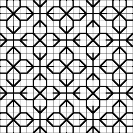 Сетчатый орнамент простой