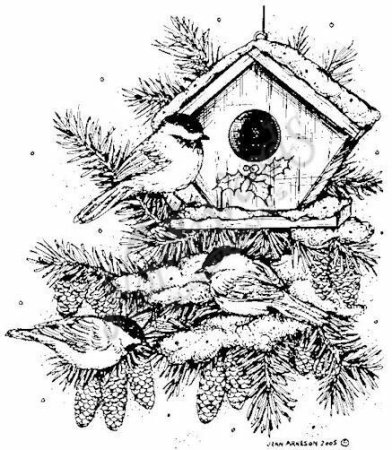 Раскраска. Домики