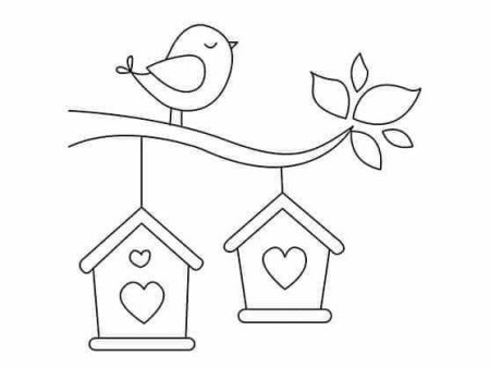 Скворечник раскраска для детей