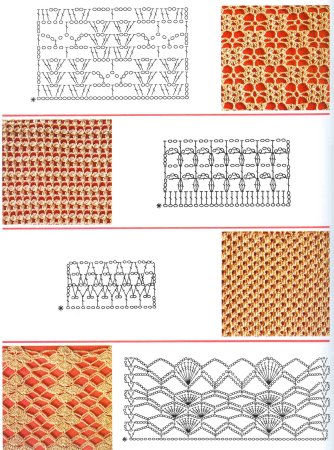 Узоры с пышными столбиками