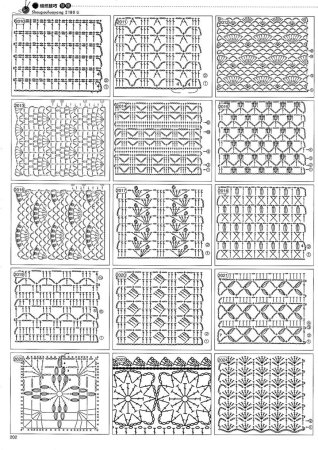 Ромбовидные узоры крючком