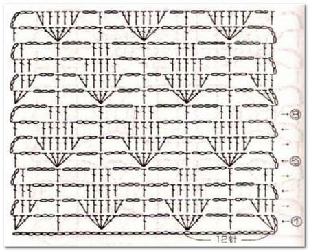 Простые ажуры крючком схемы