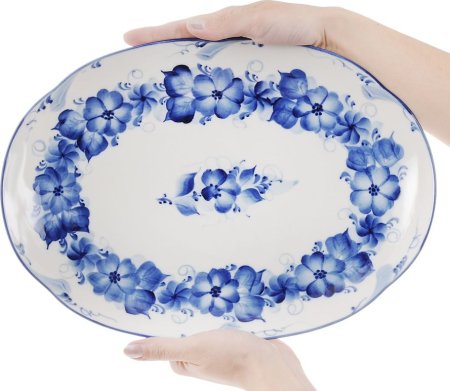 Цветочные узоры на посуде