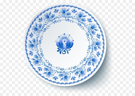 Гжель роспись тарелки