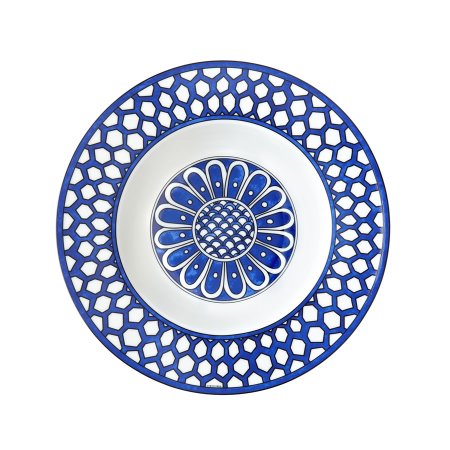 Тарелки расписные сине-белые