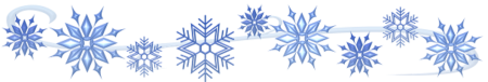 Снежинки в ряд