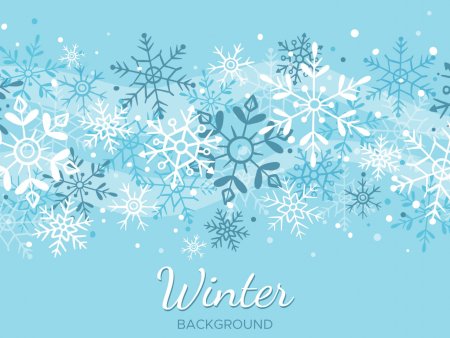 Новогодний фон снежинки