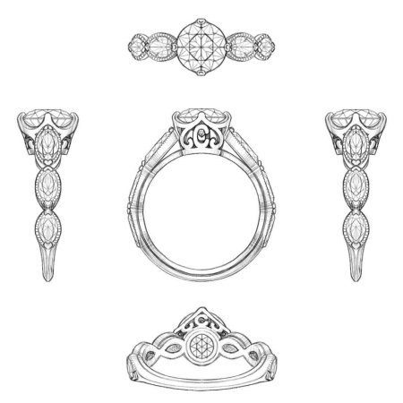 Зарисовки ювелирных украшений