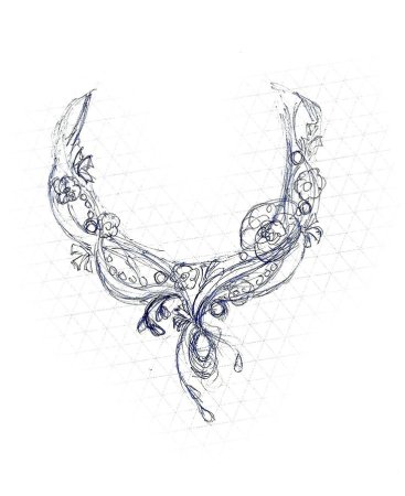 Эскизы колье