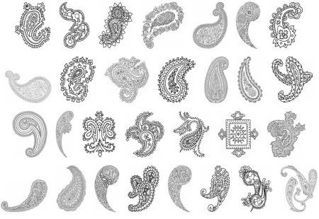 Татуировка огурец пейсли