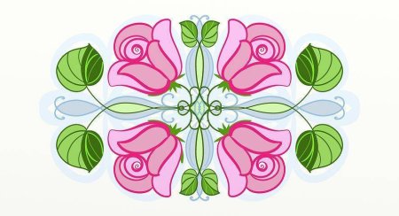 Орнамент с цветами