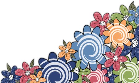 Цветочный орнамент для детей