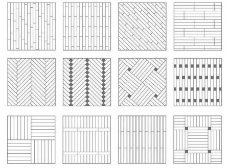 Раскладка кварцвиниловой плитки схема