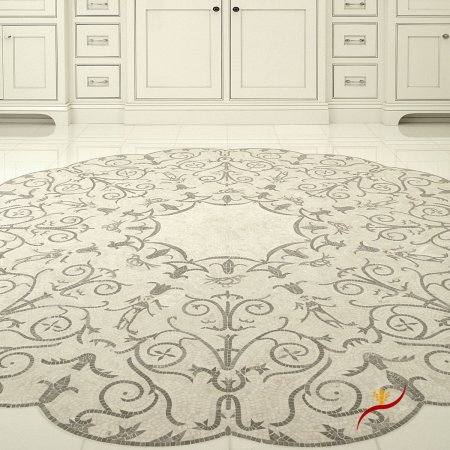 Плитка напольная с рисунком ковра