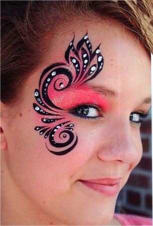 Красивые узоры на лице