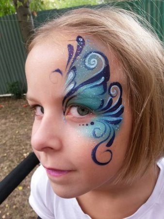 Аквагрим узоры на лице