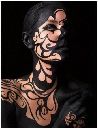 Бодиарт на лице