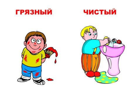 Антонимы чистый грязный