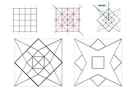 Геометрический орнамент построение Гириха