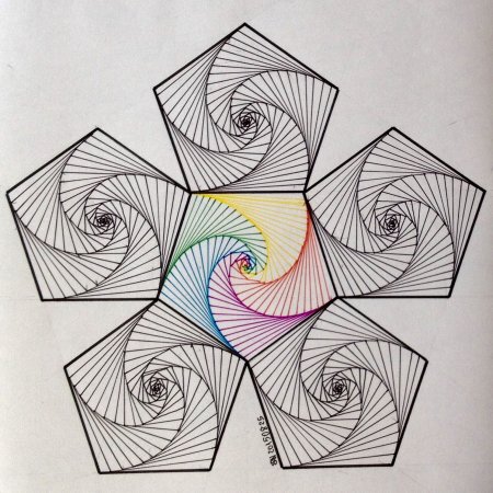 Зентангл спираль