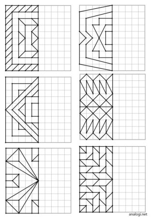 Симметричное рисование по клеткам