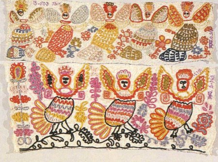 Птица Сирин русская народная вышивка