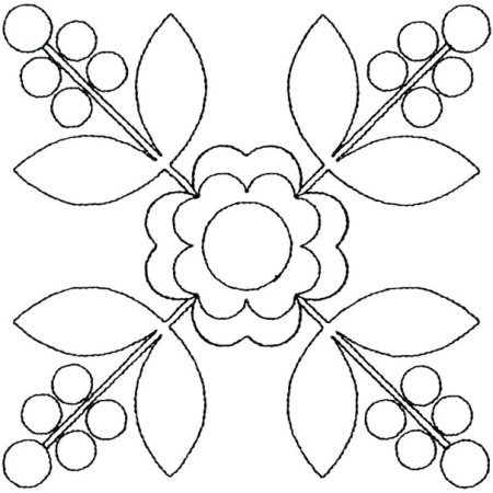 Узор в квадрате для рисования