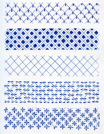 Ленточный и сетчатый орнамент