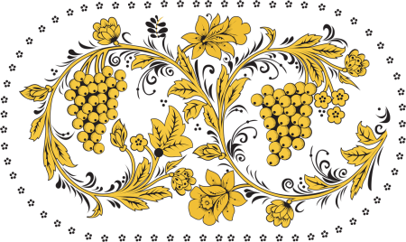 Узор и орнамент хохломской росписи