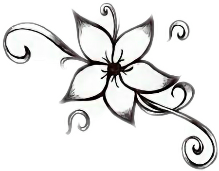 Простые эскизы тату для начинающих цветы