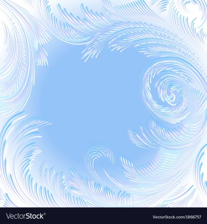 Морозные узоры на стекле вектор