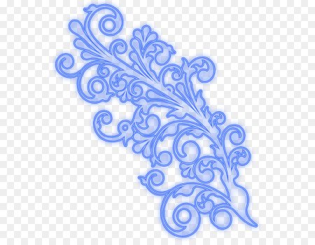 Зимние узоры на прозрачном фоне