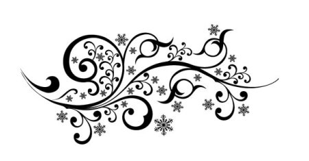 Новогодние завитки