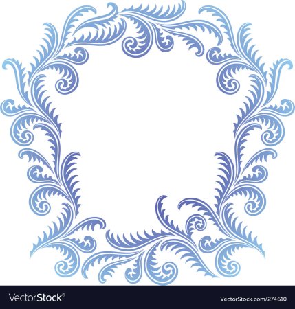 Рамка из морозных узоров