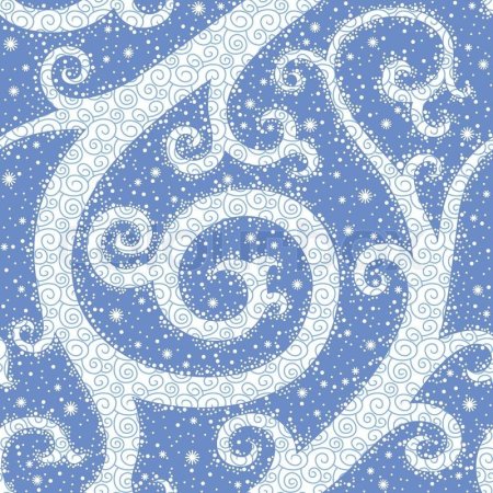 Зимние узоры на ткани