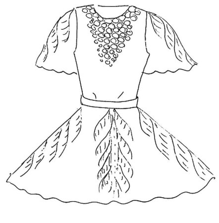 Раскраски красивые платья