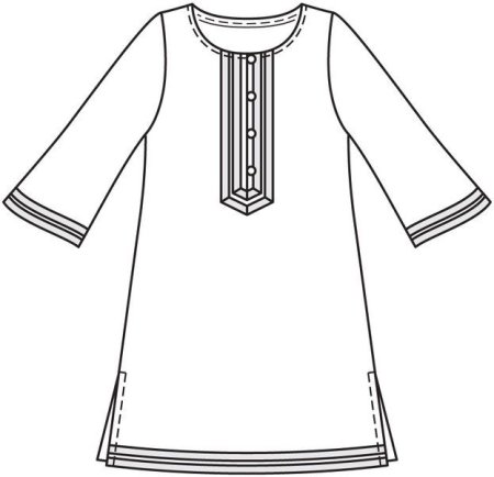 Чувашское платье для рисования