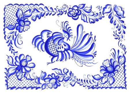 Орнаментальная стилистика Гжель