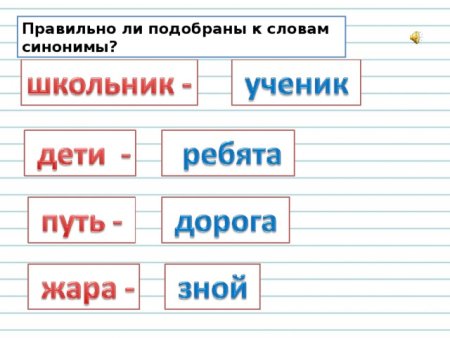 Подберите синонимы к словам