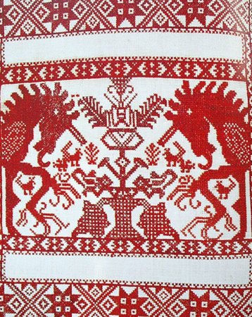 Славянский зооморфный орнамент