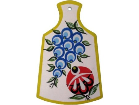 Рис. "Разделочная доска" Городецкая роспись