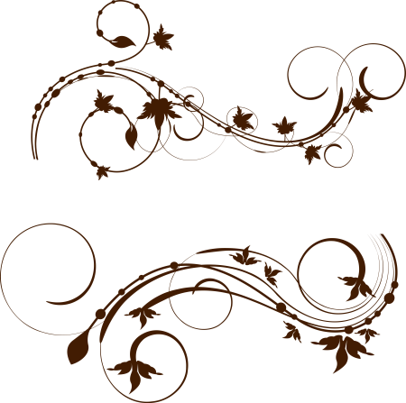 Виньетки на прозрачном фоне