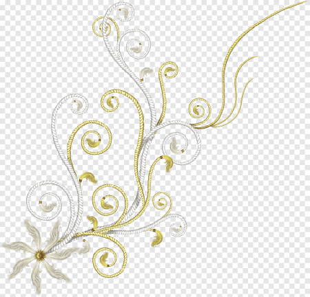 Белые узоры на прозрачном фоне