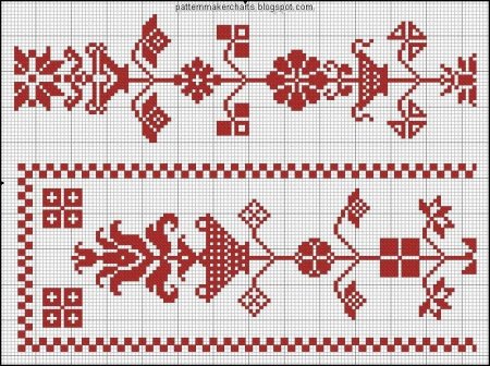 Схемы вышивки крестом для рушников простые