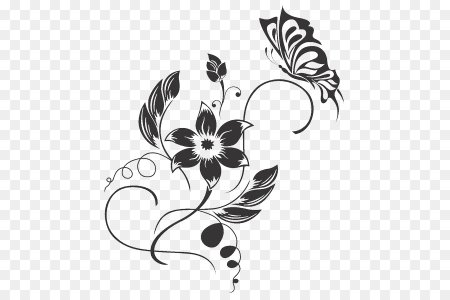 Векторные цветы простые