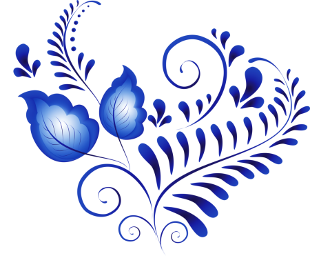 Гжель орнаментальная роспись