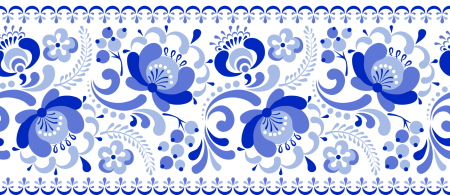 Русский народный орнамент Гжель